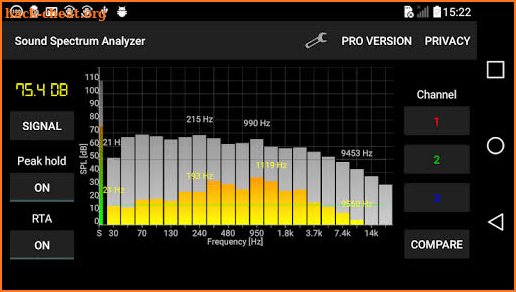 Sound Spectrum Analyzer PRO screenshot