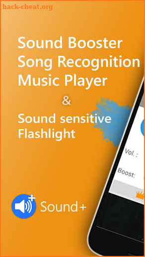 Sound+ Volume Booster & Song Recognition screenshot