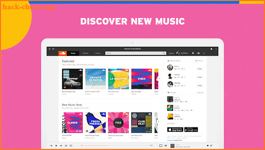 SoundCloud for Chromebooks screenshot