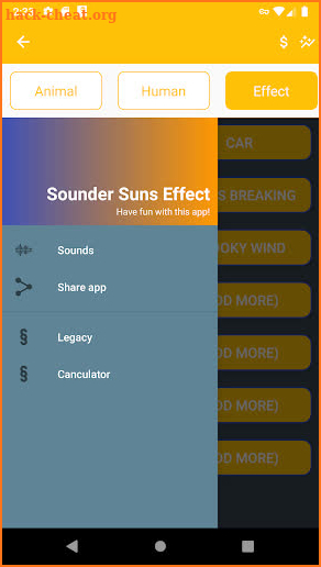 Sounder Suns Effect screenshot