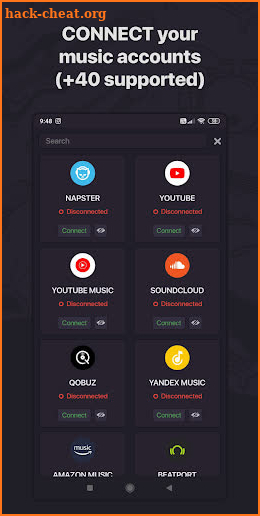 Soundiiz : convert playlists - music manager screenshot