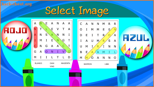 Soup of Letters of Colors screenshot