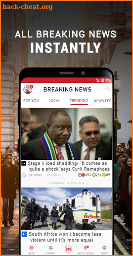 South Africa Breaking News screenshot