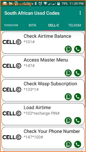 South African Ussd Codes (All Networks) screenshot