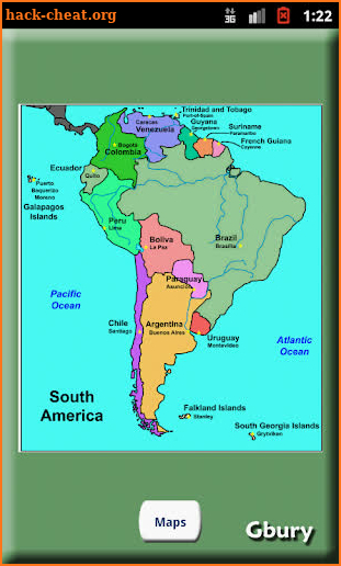 South America Countries screenshot