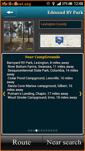South Carolina Campgrounds screenshot