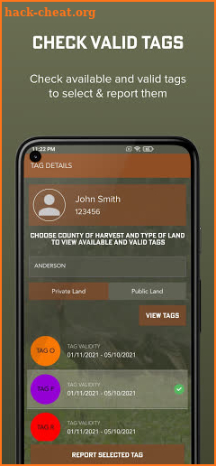 South Carolina Wild Turkey Harvest Reporting screenshot
