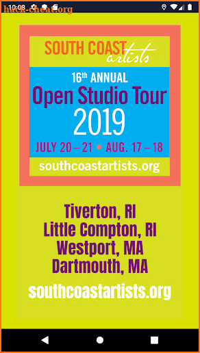 South Coast Artists Open Studio Tour screenshot