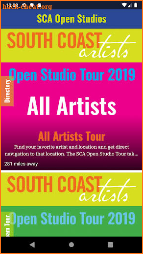 South Coast Artists Open Studio Tour screenshot