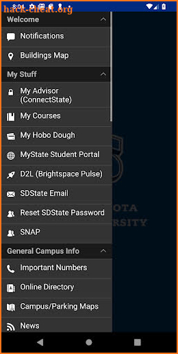 South Dakota State University screenshot
