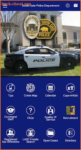 South Gate Police Department screenshot