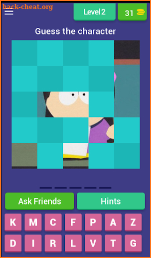 South Park characters quiz screenshot
