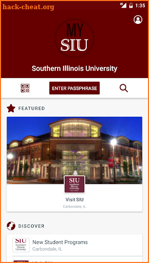 Southern Illinois University screenshot