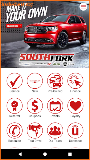 Southfork Chrysler Dodge Jeep screenshot