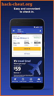 Southwest Airlines screenshot
