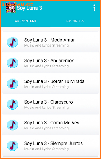 Soy Luna - All Song and Lyrics screenshot