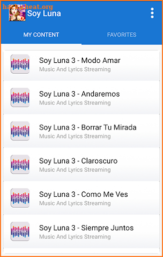 Soy Luna - Hits Music Lyrics screenshot