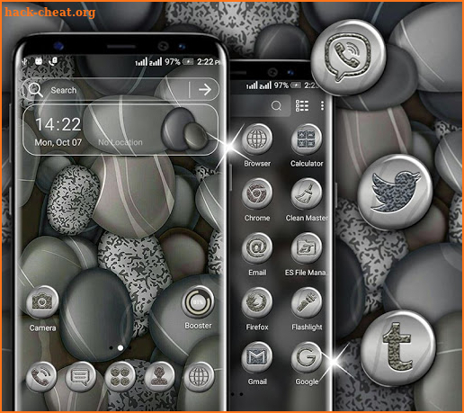 Spa Stone Launcher Theme screenshot