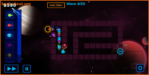 Space Arcade Tower Defense 2D screenshot