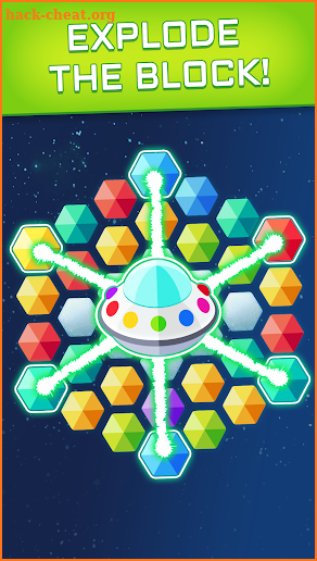 Space Blast - Fun & Cool Match 3 Hexa Puzzles! screenshot