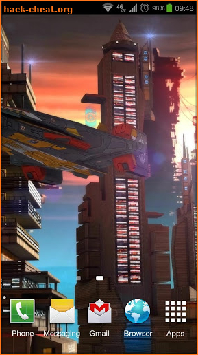 Space Cityscape 3D LWP screenshot