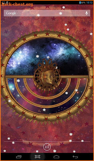 Space Clock Live Wallpaper screenshot