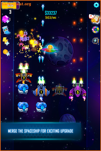 Space Defender: Merge & Idle Tycoon screenshot