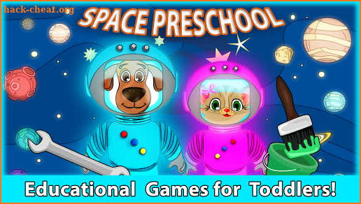 Space Dogs and Cats - learning games for toddlers screenshot