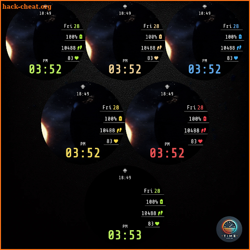 Space Explosion - watch face screenshot