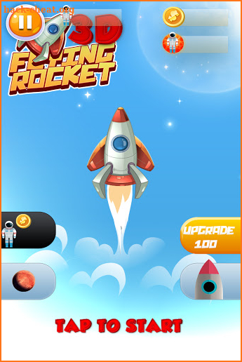 Space Frontier Flying Rocket 3D screenshot