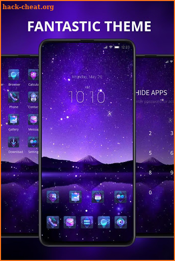 Space galaxy zenfone max pro m1 theme screenshot