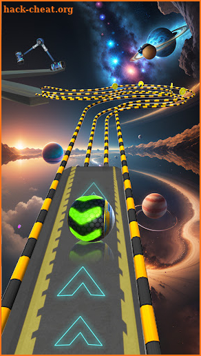 Space Rolling Balls Race screenshot