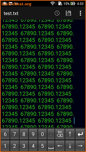 Space Saving Numeric Keypad screenshot