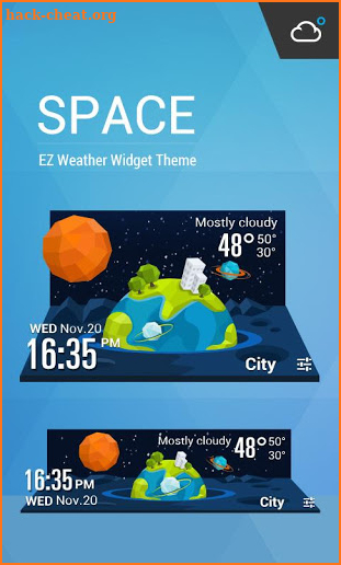Space Style Cool widget screenshot