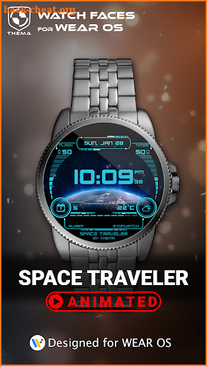 Space Traveler Watch Face screenshot
