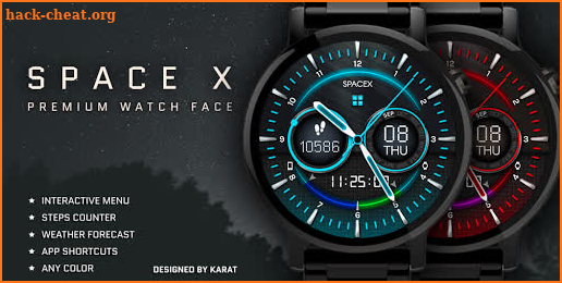 Space-X Watch Face Interactive screenshot