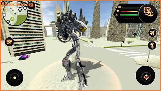 Spacecraft Robot Fighting Robot Transforming Game screenshot