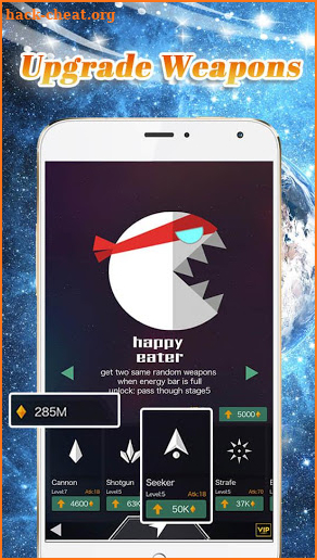 SpaceEater - pacman space plus shooter game screenshot