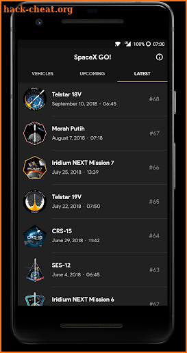 SpaceX GO! - Launch Tracker screenshot