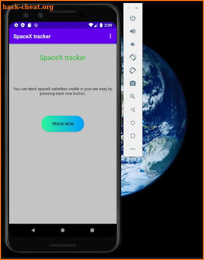 Spacex tracker screenshot