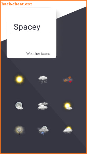 Spacey weather icons screenshot