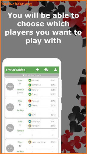 Spades 24 - online cards game screenshot