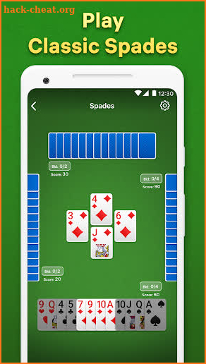 Spades - card game screenshot