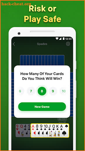 Spades - card game screenshot