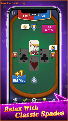 Spades Card Game Pokerist screenshot