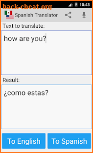 Spanish English Translator Pro screenshot