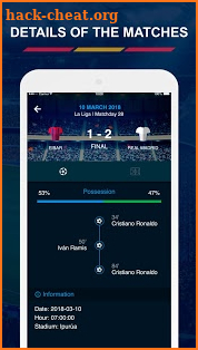 Spanish Football Scores screenshot