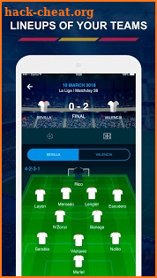 Spanish Football Scores screenshot