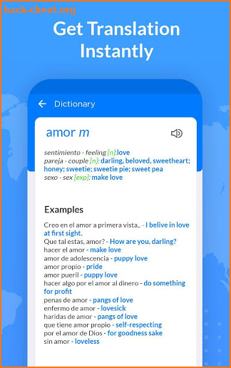 Spanish To English Translator: Spanish Dictionary screenshot