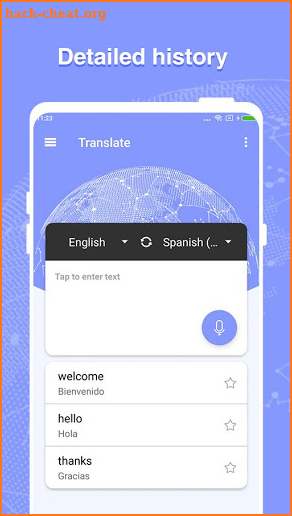 Spanish translator - Speech Text translator screenshot